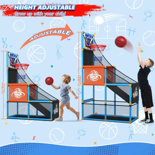 Arcade Basketball Game Set Boy Toys: Indoor Basketball Hoop ...