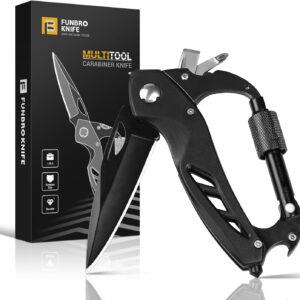 Multitool Carabiner with Pocket Knife, Stocking Stuffers Gif...