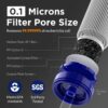 Membrane Solutions Straw Water Filter, Survival Filtration P...
