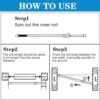 8 Pack Window Security Bar Window Lock Bar 15.7-27.6 Inch 1/...