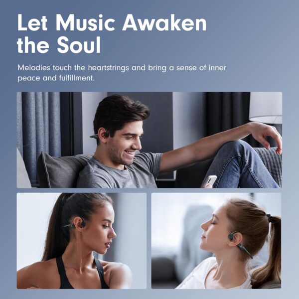 Bone Conduction Headphones,Open Ear Headphones Bluetooth5.4 ...