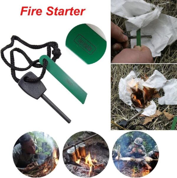 Outdoor Survival Kit 7 in 1,Mini Emergency Survival Gear Sma...