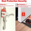 Portable Door Lock & Door Stop Alarm,Dual Protection Securit...
