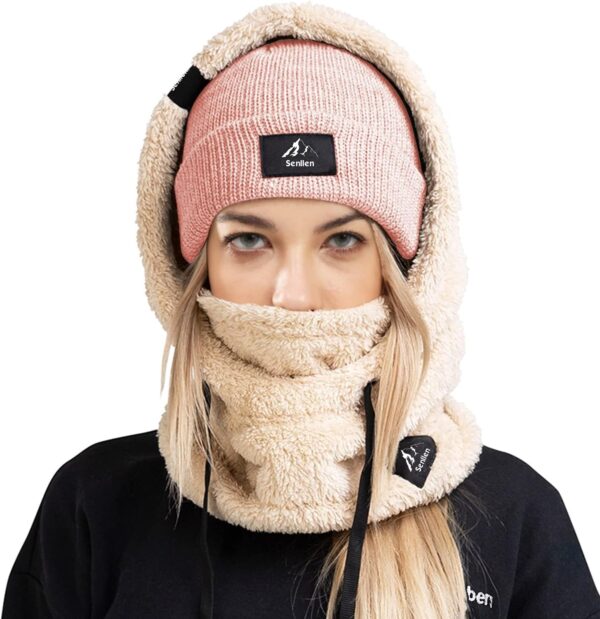Senllen Balaclava Cold Weather Fleece Windproof Ski Mask Win...