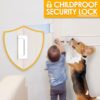 Home Security Door Reinforcement Lock - Child Proof High Sec...