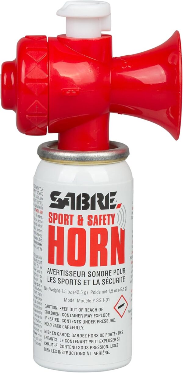 SABRE Sport and Safety Horn, 130 dB Air Horn, 60 ¼ Second or...