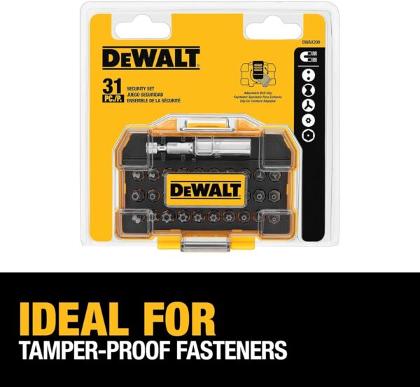 DEWALT DWAX200 Security Screwdriving Set, 31-Piece