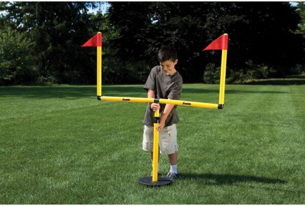 Franklin Sports Youth Football Goal-Post Set — Kids’ Footbal...