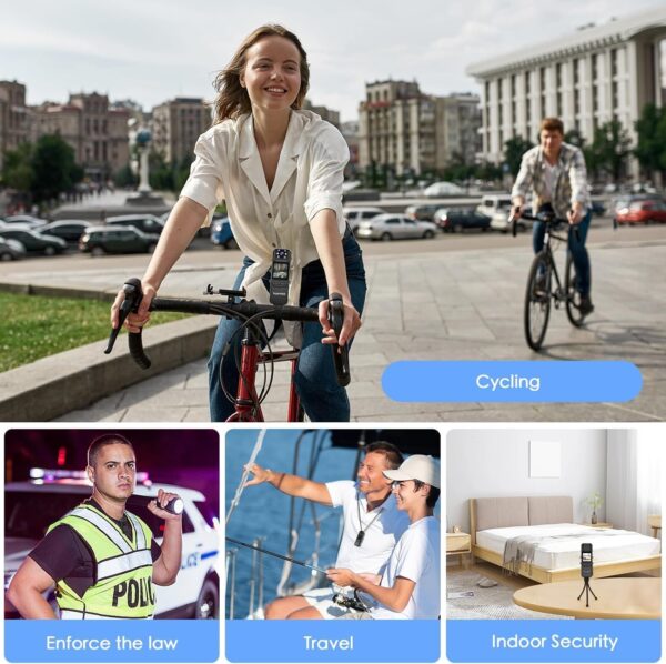 Body Camera with Audio and Video Recording 1080P FHD Mini Po...