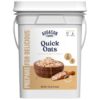 Augason Farms Quick Rolled Oats 4-Gallon Pail, Emergency Foo...