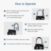 Puroma 4 Pack Combination Lock for Locker 4 Digit Outdoor Wa...