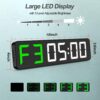 Gym Timer 15" Large LED Display Wall Clock | Interval Workou...