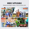 VEVOR Rolling Sports Ball Storage Cart, Lockable Basketball ...