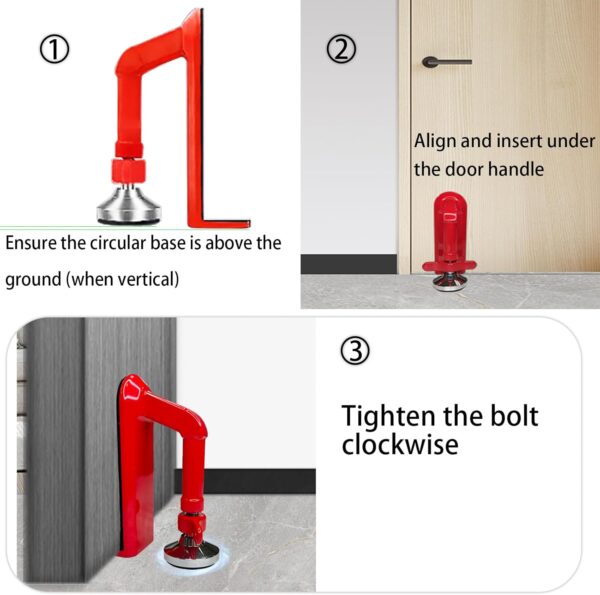 Door Stoppers Security - Portable Door Lock for Travel Anti ...