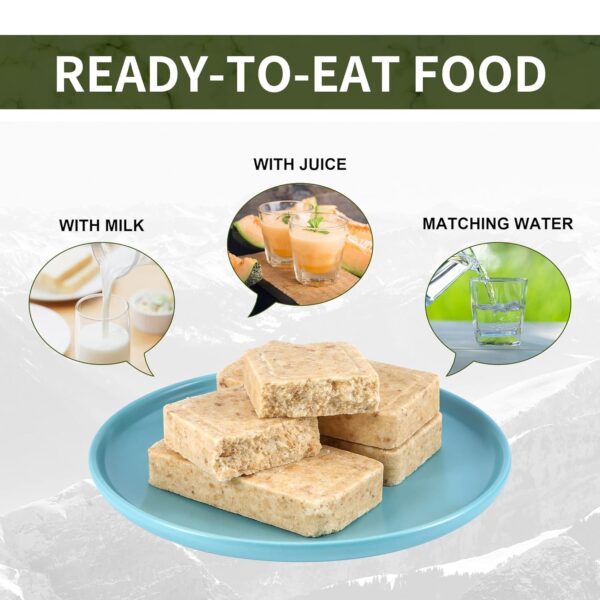 Emergency Food Ration Bars, Survival Food with Tin box, 20 Y...