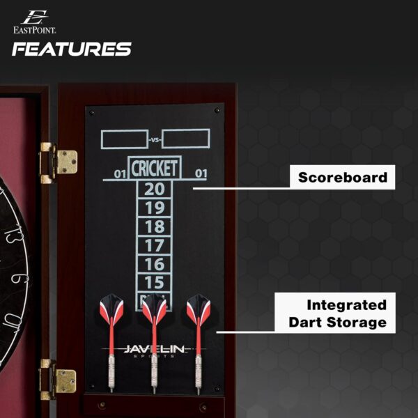EastPoint Sports Bristle Dartboard and Cabinet Sets- Feature...
