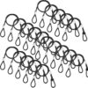 20 PCS 25"(65cm) Safety Cable, Black Coated Braided Stainles...