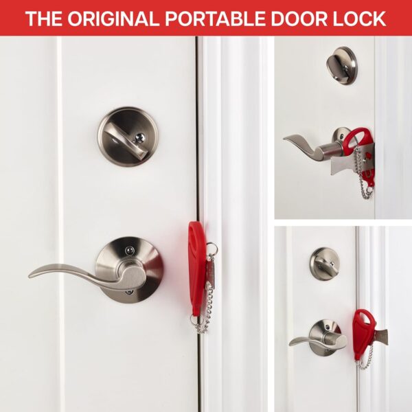 Addalock The Original Portable Door Lock for Travel & Home S...