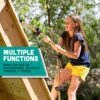 Squirrel Products 6.5 ft Climbing Rope with Platforms - Swin...