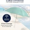 Beach Umbrella for Chair, Adjustable and Universal Clamp On ...