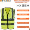 Reflective Security Safety Vests Heavy Duty with 7 Pockets a...
