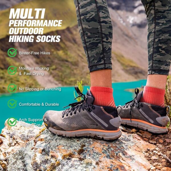 innotree Quarter Ankle Hiking Socks for Women, Thick Cushion...