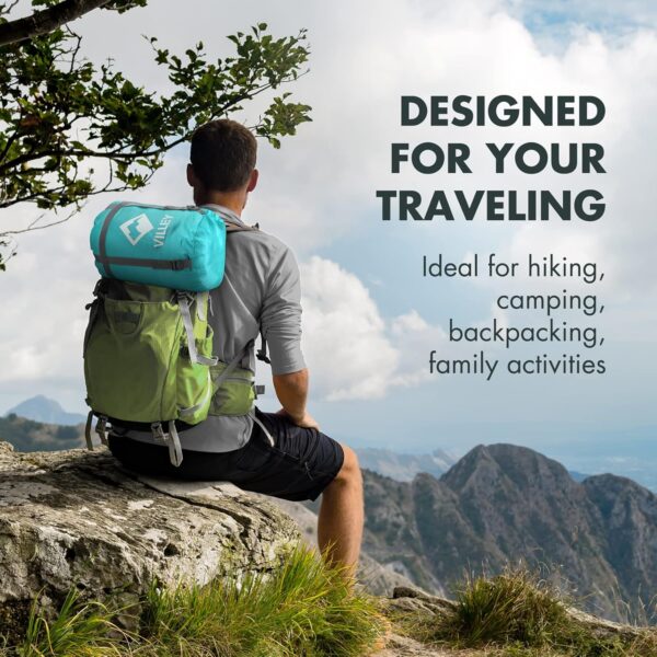 VILLEY Mummy Sleeping Bag, Lightweight Backpacking Sleeping ...
