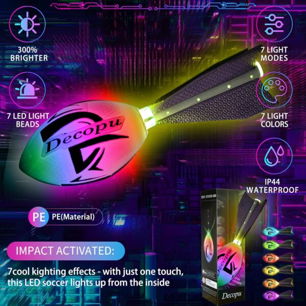 2025 Latest Light Up Football-Glow in The Dark Ball-Recharge...