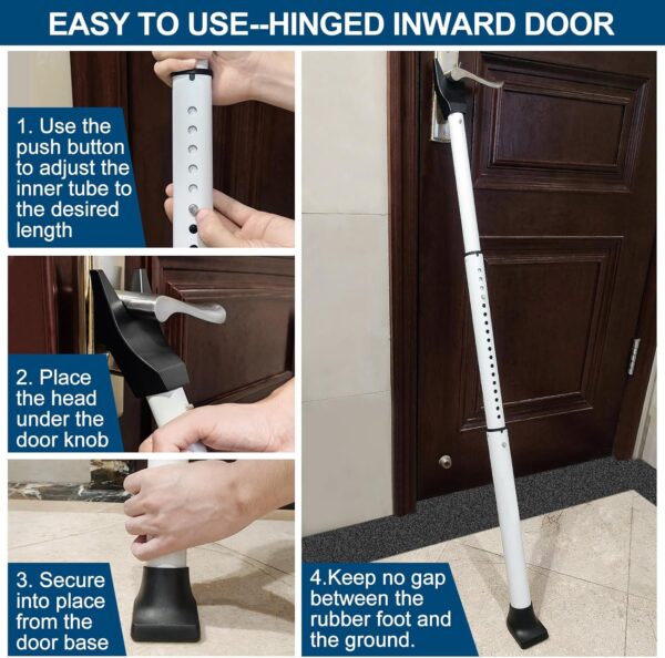 Rerishom Door Security Bar, Door Stoppers Security bar,Heavy...