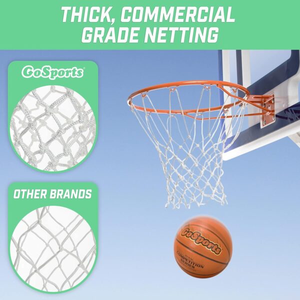 GoSports Regulation 18" Steel Basketball Rim - Choose from F...