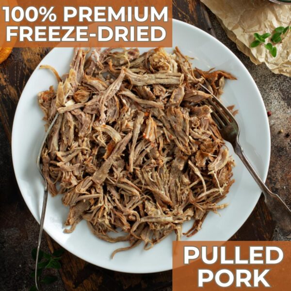 Nutristore Freeze Dried Pulled Pork | Pre-Cooked Shelf Stabl...