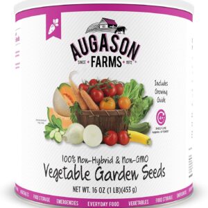 Augason Farms Vegetable Garden Seeds 13 Variety 1 lb No. 10 ...