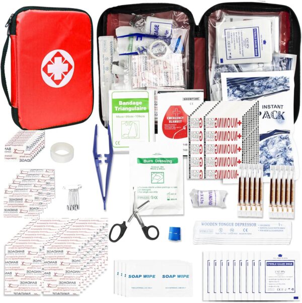 Travel-First Aid-Kit Car-Home 300PCS Survival-Kit Outdoor-Ad...