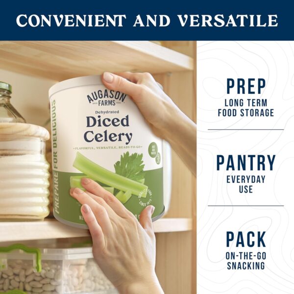 Augason Farms Dehydrated Cross Cut Celery Can, Emergency Foo...
