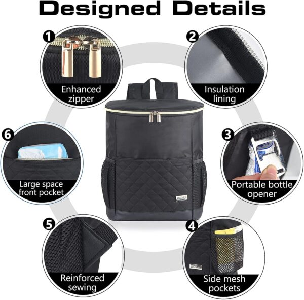 Wolka Cooler Backpack 30 Cans,Portable Backpack Coolers Insu...
