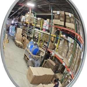 18” Acrylic Outdoor Convex Mirror with Plastic Back, Round O...