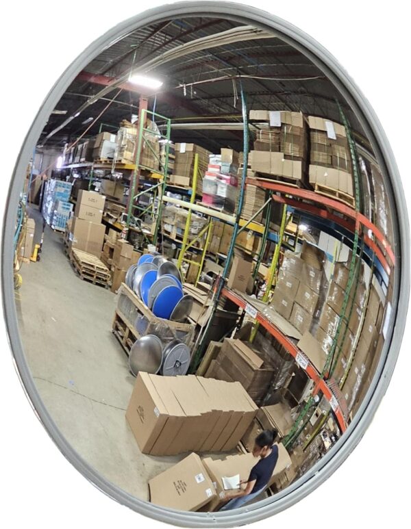 18” Acrylic Outdoor Convex Mirror with Plastic Back, Round O...