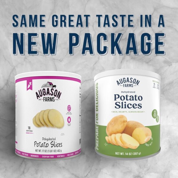 Augason Farms Dehydrated Potato Slices Can, Emergency Food S...