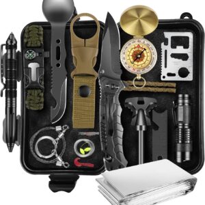 Gifts for Men Dad Husband, Christmas Day, Survival Kits 14 i...