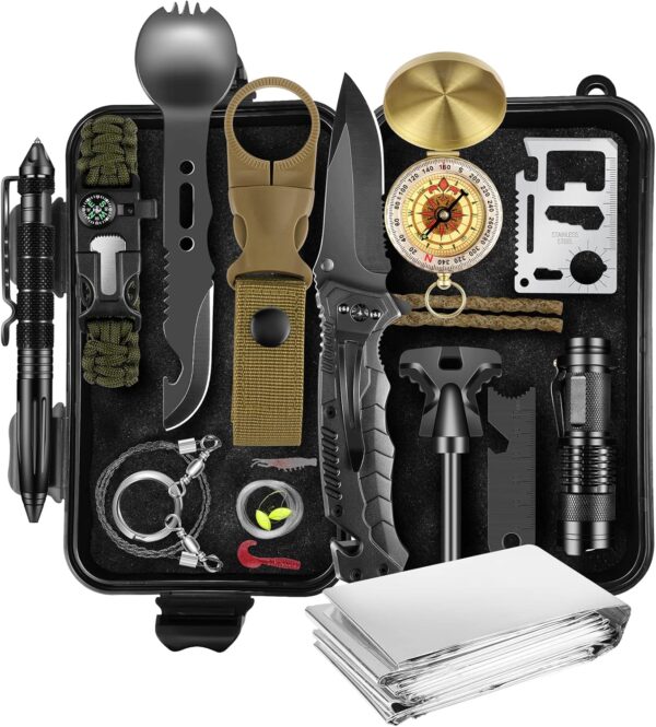 Gifts for Men Dad Husband, Christmas Day, Survival Kits 14 i...