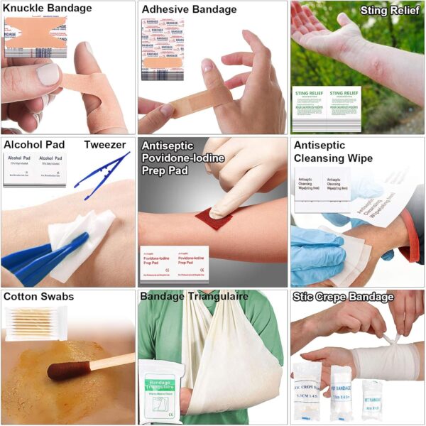 216 Pcs Survival First Aid Kits, Professional Survival Gear ...
