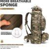 100L Camping Hiking Backpack,Molle military Tactical rucksac...