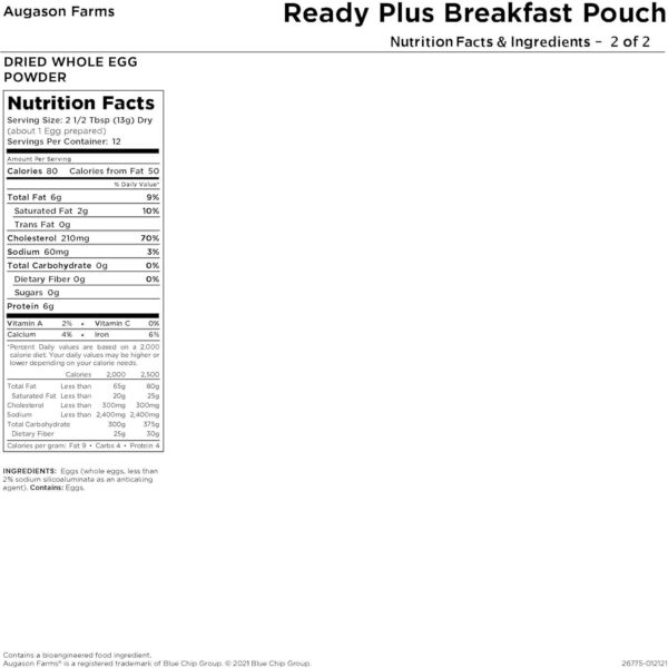 Augason Farms READY PLUS Breakfast Emergency Food Supply | 3...