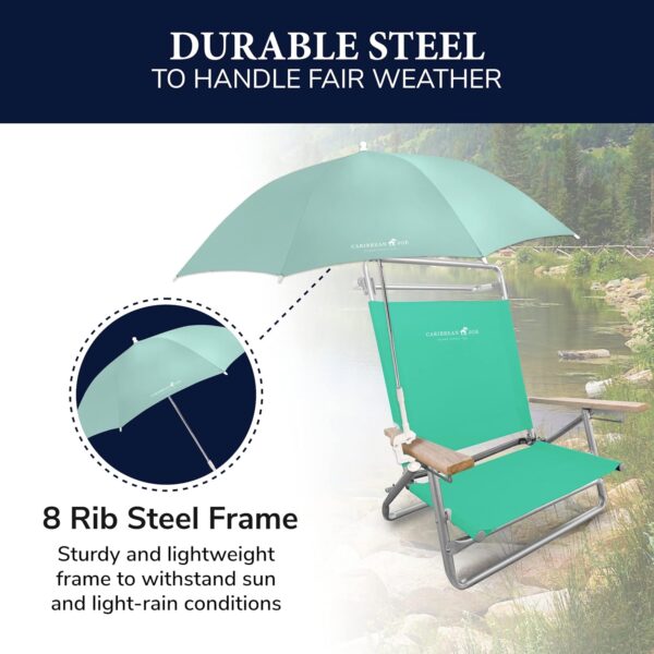 Beach Umbrella for Chair, Adjustable and Universal Clamp On ...
