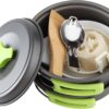 MalloMe Camping Cookware Mess Kit for Backpacking Gear – Cam...