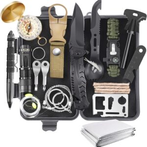 Gifts for Men Dad Husband Teenage Boy, Survival Kit 28 in 1,...