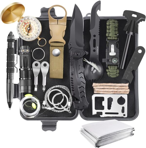 Gifts for Men Dad Husband Teenage Boy, Survival Kit 28 in 1,...
