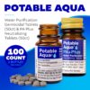 Potable Aqua Water Purification Tablets with PA Plus, Portab...