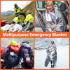 6 Pack Emergency Mylar Blanket, Emergency Blanket Space Blan...