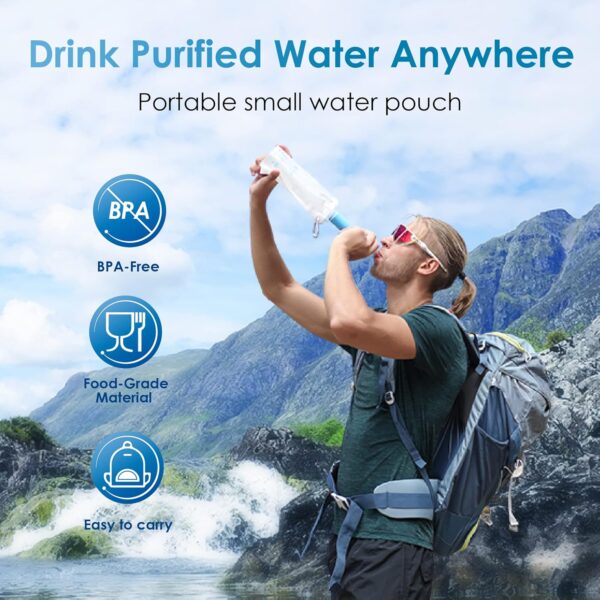 Waterdrop Gravity Water Filter Straw, Camping Water Filtrati...